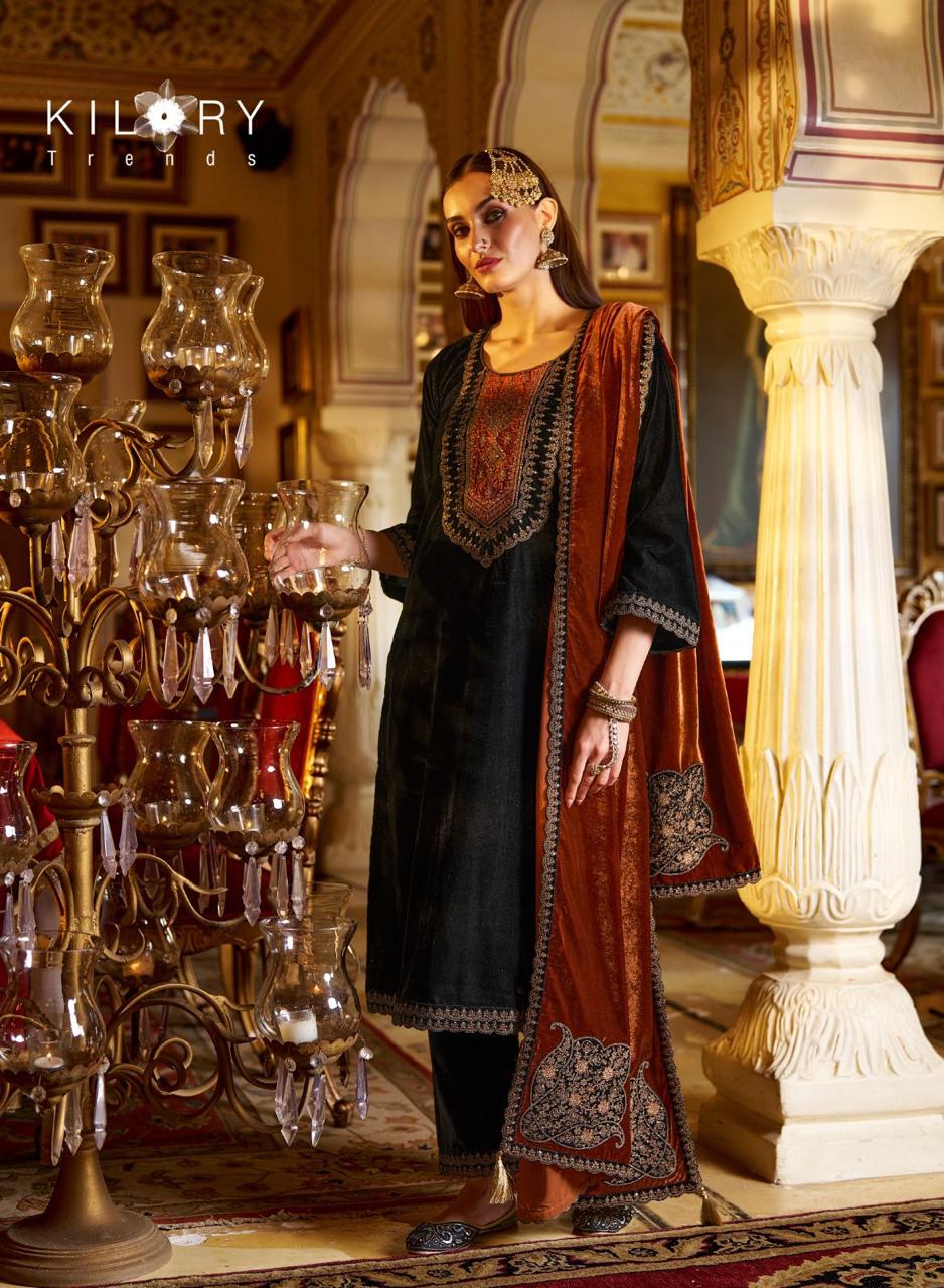 Jashn E Mehfil By Kilory Velvet Salwar Kameez Wholesale Price In Surat
